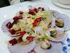 油泼扇贝-来之顺海鲜菜馆·青岛菜·始于1993(栈桥店)