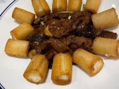 脆皮鲜奶拼蚝油牛肉-和记小菜(东方店)