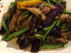 紫苏豆角炒茄子-花溪雨·森林餐厅(石基店)