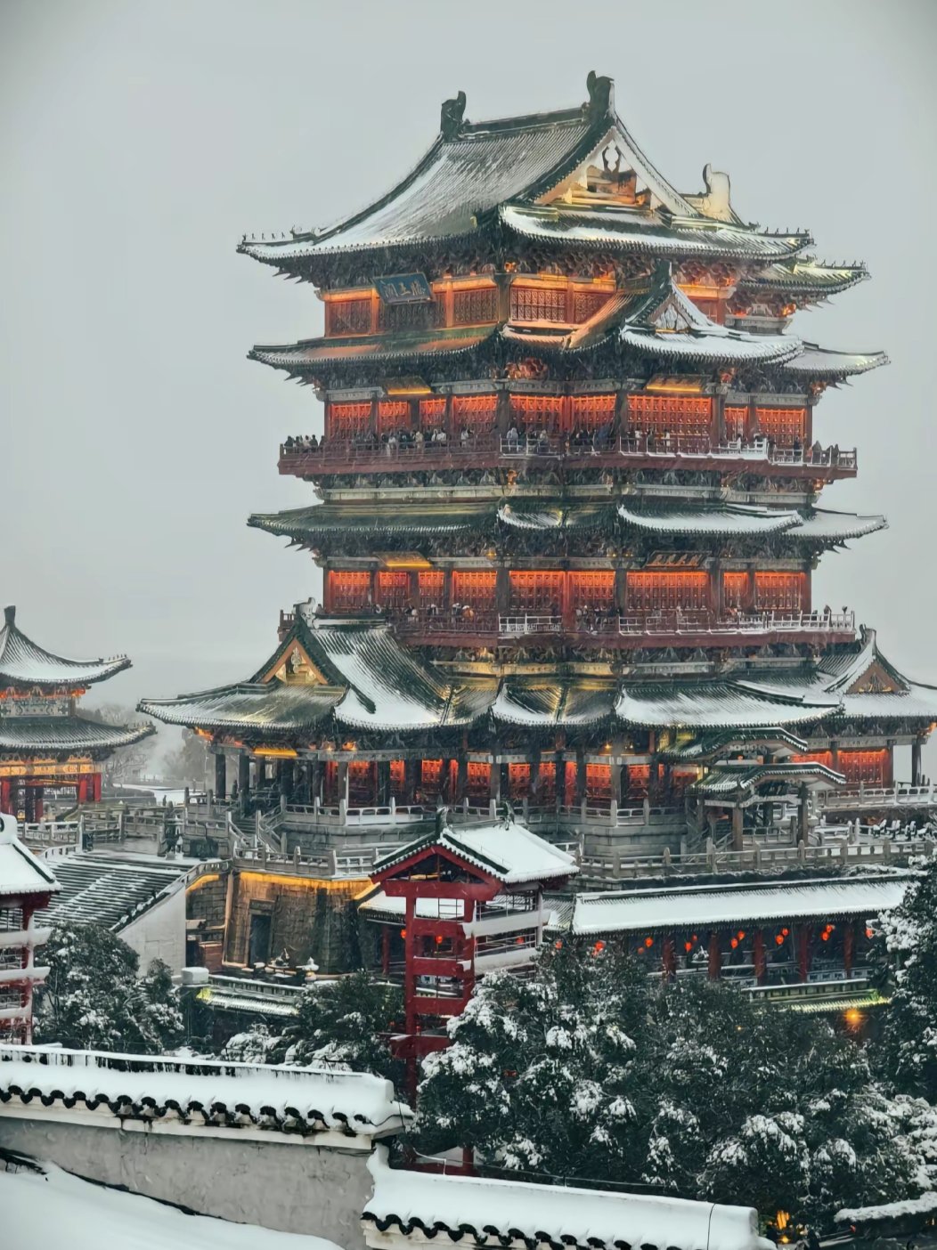 南昌雪景图片