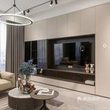 门厅设计金属框架与层板搭配内侧侧板灯 潮鞋、手办在门