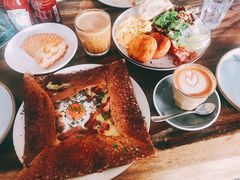 鸡蛋蘑菇熏肉荞麦可丽饼-RAC BAR(安福路店)