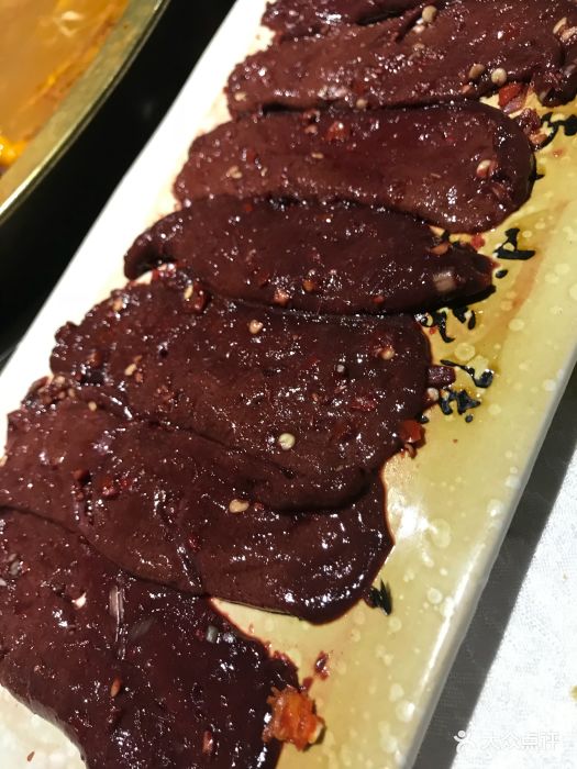 水八块鲜毛肚火锅(太古里店)牛肝图片 - 第166张