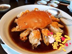 花雕肉碎蒸膏蟹-广州柏悦酒店·悦景轩·粤菜餐厅
