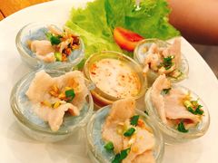 猪肉椰浆细面-蝶豆花蓝面条