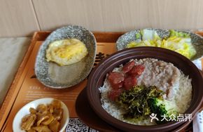 Squid Meat Patty with Chinese Sausage Rice