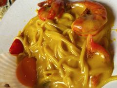 黄咖喱黑虎虾海鲜意面-TamTam