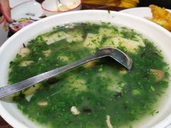 荠菜菌菇冬笋-新白鹿餐厅(爱琴海购物中心店)
