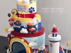 -卡比儿童蛋糕·心意定制·低脂零卡糖动物奶油FancyBALLOON(滨海店)