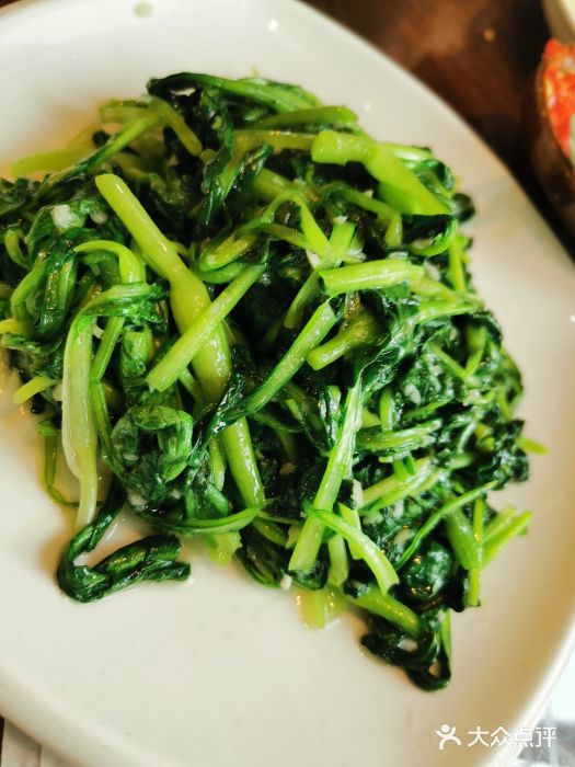 晋鼎楼蒜蓉鸡毛菜图片