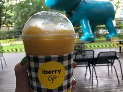 芒果酸奶冰沙-莓园冰淇淋店