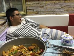 吃撑了～-尕胡才炕锅烤羊肉馆(八一路店)