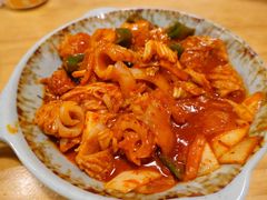 泡菜炒鱿鱼-쌍화점 霜花店·朝鲜族料理(徐家汇店)