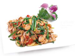 韭菜炒河虾-鄱阳湖·江西小炒·瓦罐煨汤(五道口店)
