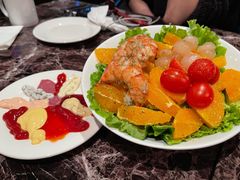 鲜橙老虎虾沙拉-Lets burger非常汉堡·环球风味(蓝色港湾店)