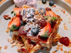 Strawberry Fields Waffles-Five Oars Coffee Roasters Heritage