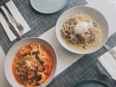 奶油汁培根溏心蛋意面-Future&Kitchen