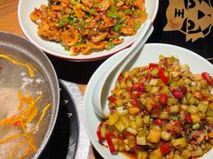 豆豉辣椒炒油渣-吃饭皇帝大土家民族菜(正大广场店)