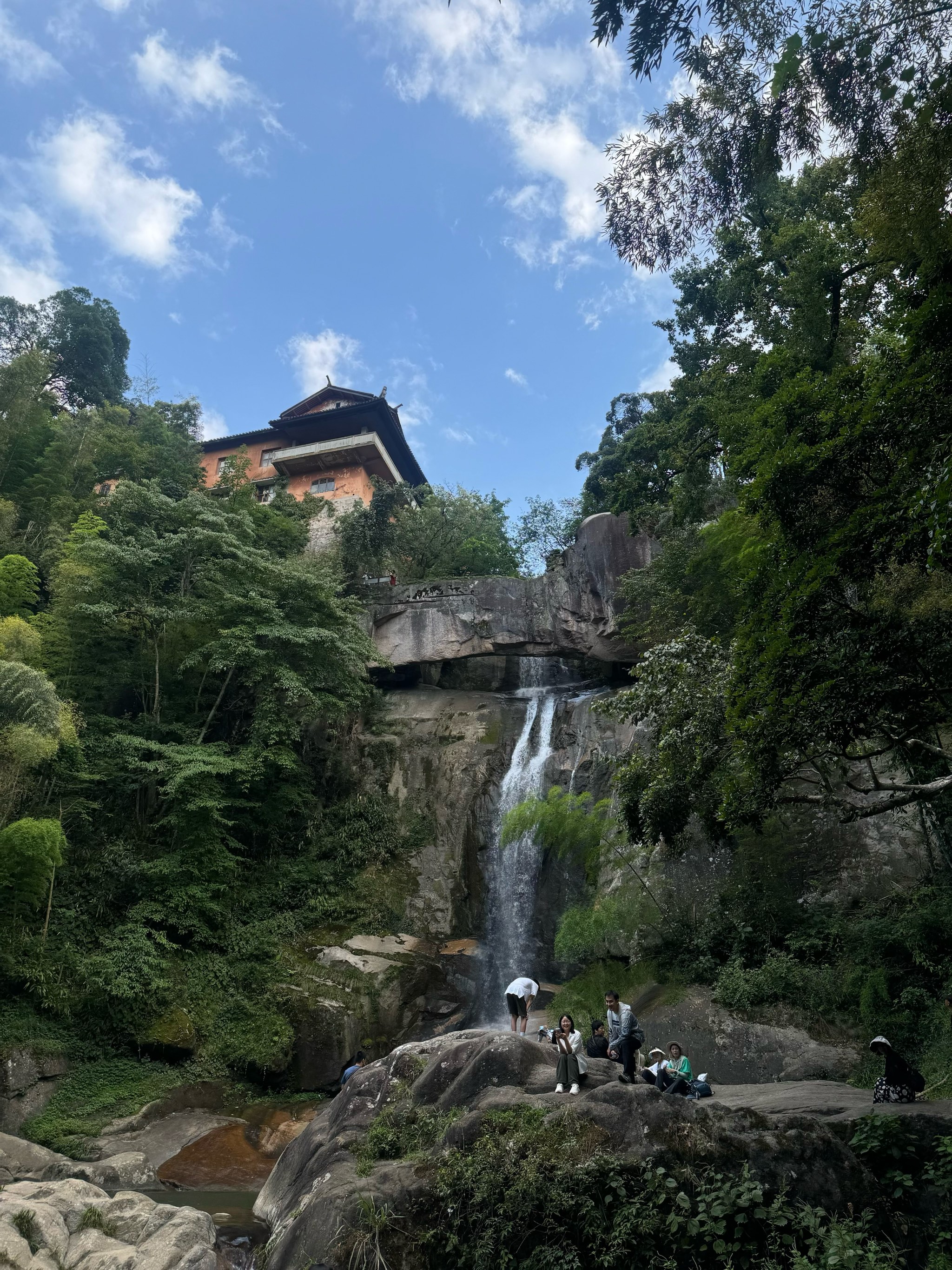 世外桃源 之天台山石梁飞瀑