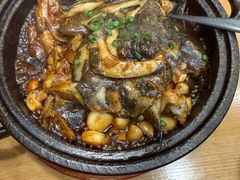 -海派美食·家宴海鲜青岛菜·石锅鲽鱼头(东方城店)