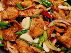 啫啫猪颈肉-恭喜上堓砂锅焗·海鲜大排档(闵行龙湖店)