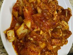 辣白菜炒五花-真利味·脊骨火锅·正宗韩国料理(韩乐坊店)