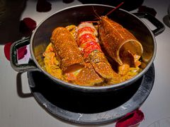 整只布列塔尼蓝龙虾佐意大利扁平-Le Bistrot de Racine