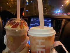 雪山草莓桂花冻-喜茶(深圳海岸城店)
