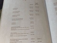 菜单-纽约咖啡馆