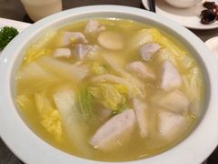 鸡汤芋儿菜-芙蓉凰花园酒楼