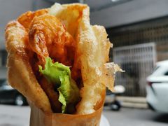 -小红车炸蛋葱油饼