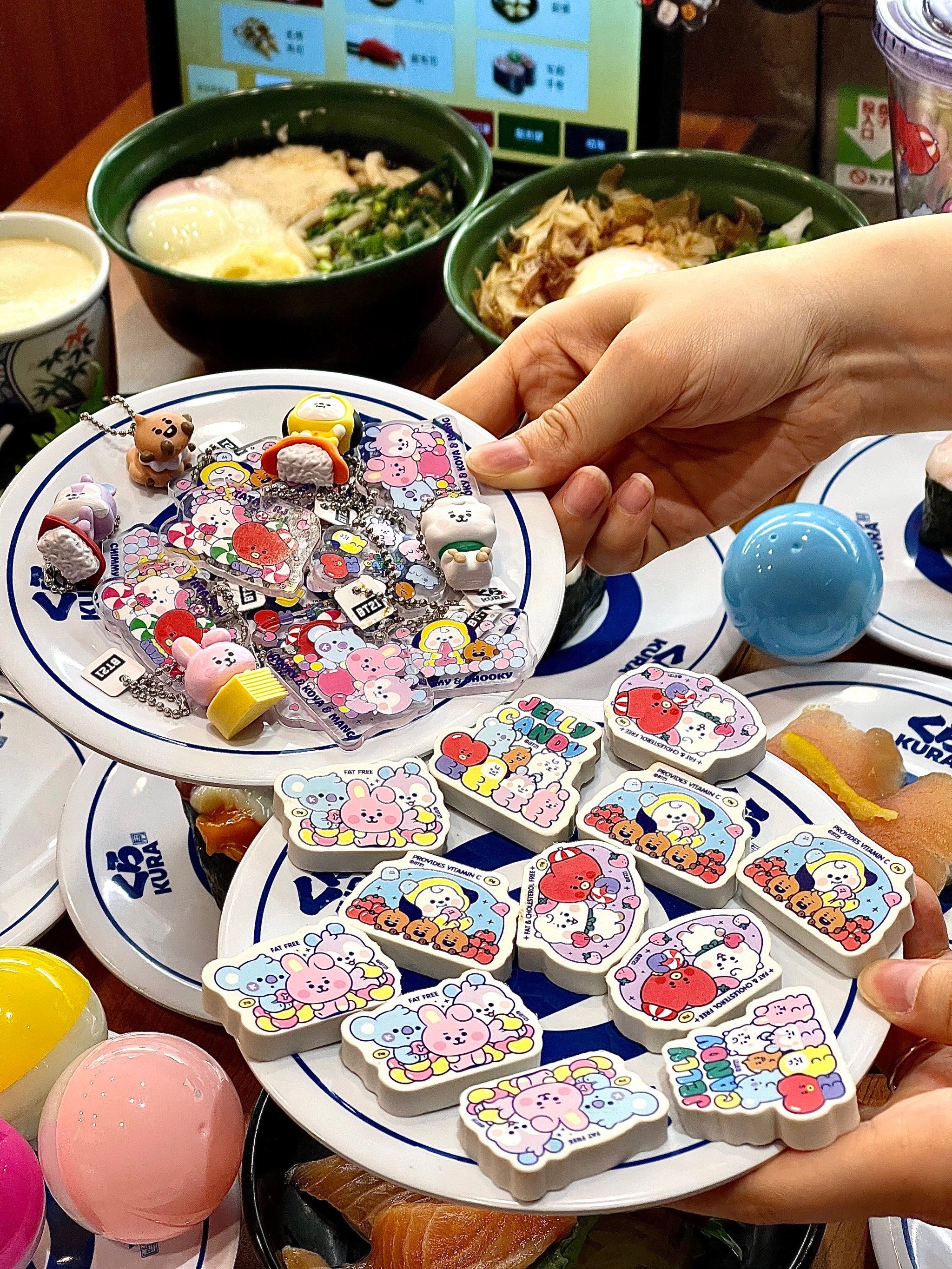 nkura的装修风格敲卡哇伊,传送带的元素像极新干线,把寿司"嗖嗖"送