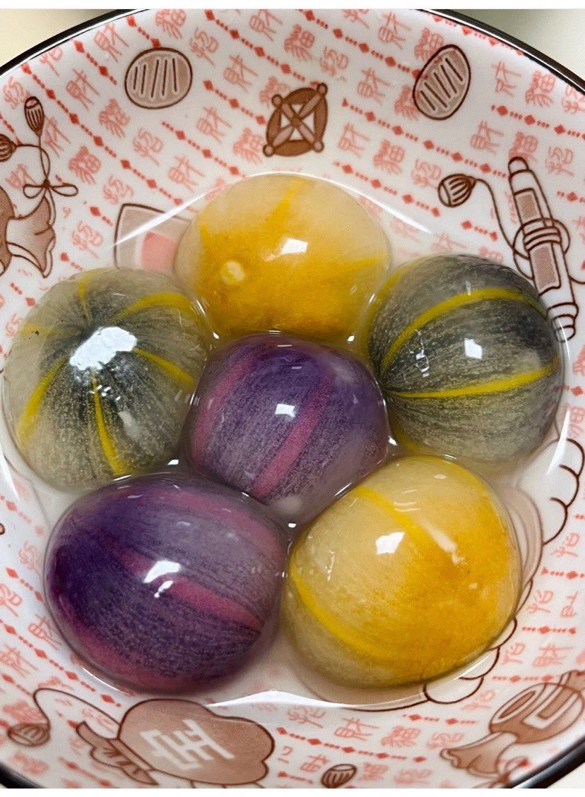 玻璃球一样的汤圆啊!