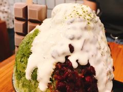 抹茶生乳かき氷-WONDER ICE 萬得冰田(建設路总店)