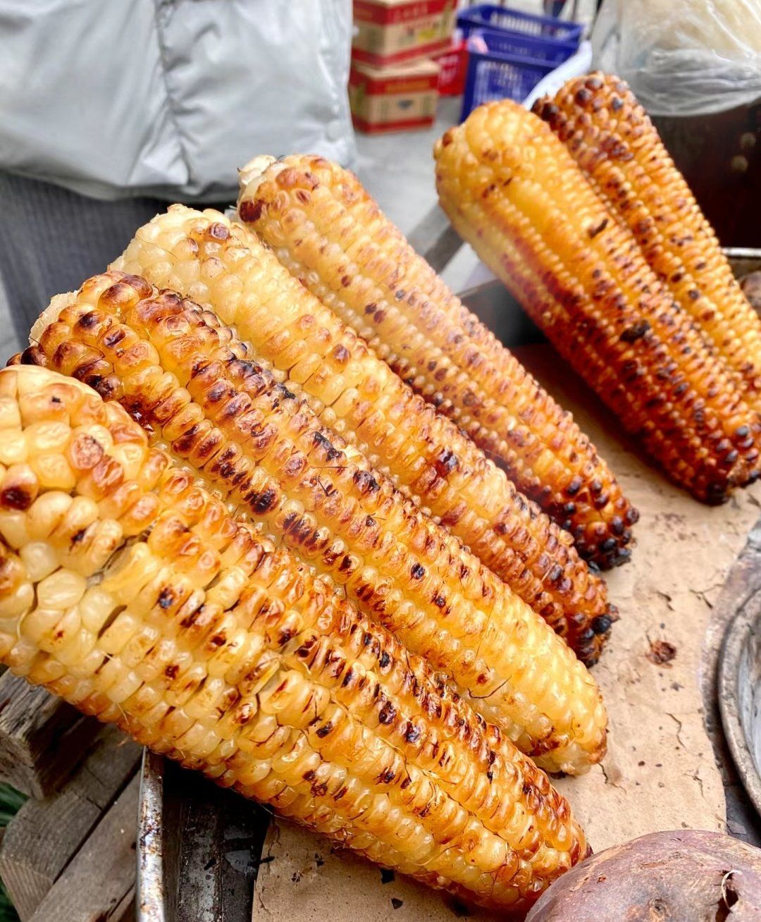 烤玉米