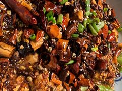 麻辣猪脑-丁记盐蘸牛肉·新杭菜(河东路店)