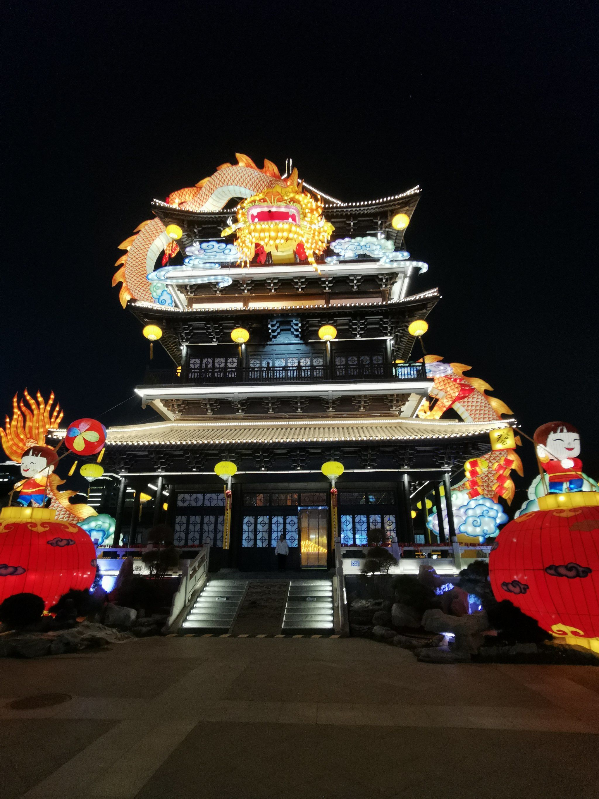 盐城水街夜景