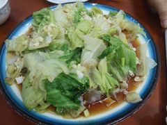 白灼唐生菜-叶存利海鲜大馅饺子(海宁路总店)