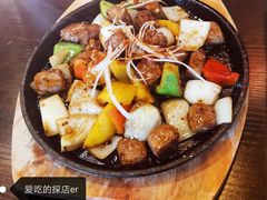 日式铁板牛肉粒-隐月· 㐂和食屋(芝罘万达公馆店)
