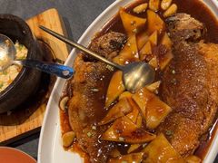 温式黄鱼烧年糕-柒园·三十年创意杭帮菜(龙湖滨江天街店)