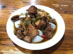 鲜椒芋儿鸡-朱大嘴肥肠血旺(福字街店)