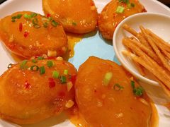 泰汁鱼香茄饼-鸡毛店·川菜(双楠店)