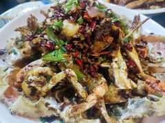 香辣梭子蟹-都江堰石锅鱼