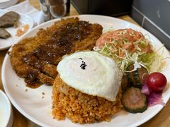 炸猪排蛋包饭-米笑情(韩乐坊店)