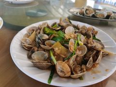 姜葱炒花甲-七鲜渔港美食餐厅(巽寮湾海景店)