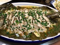 荷叶蒸鳜鱼-呼吸森林·生态农庄农家乐私房菜