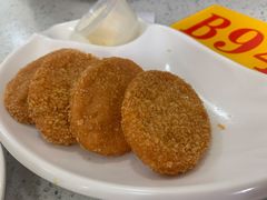酥脆鲜虾饼搭沙拉酱-芬芳甜品(同福路店)