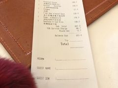 账单-晶荷轩(香港迪士尼乐园酒店)