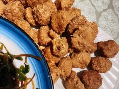 炸豆腐丸子-华盛园卷子王农家菜水库鱼