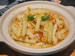 肉沫焗蒲菜-芳芳私房菜·精做淮扬菜(承德路店)